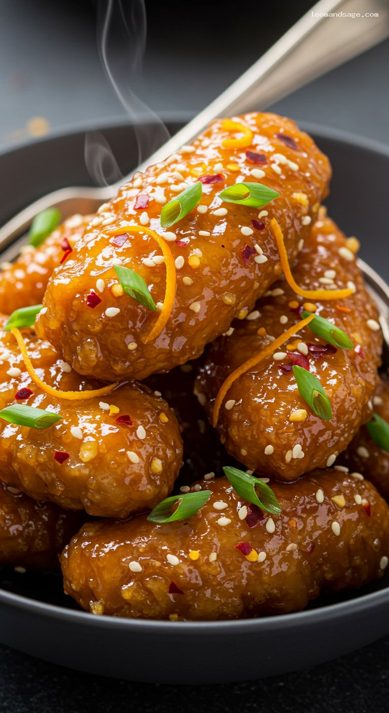 Crispy Orange Chicken (Panda Express Copycat) – Closeup