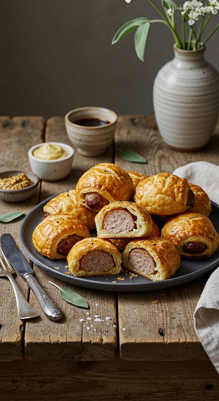 Crispy Puff Pastry Sausage Rolls (Greggs Copycat)
