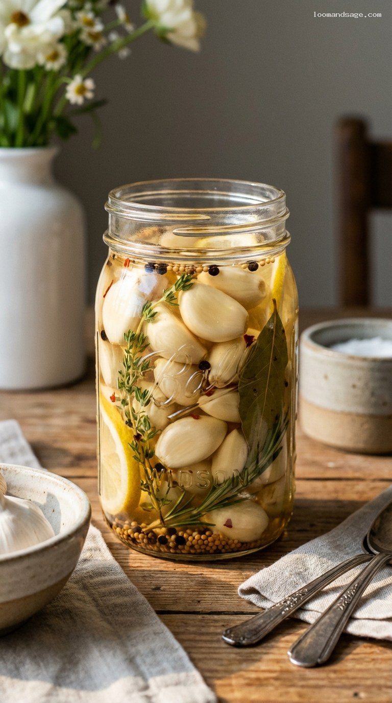 Crunchy Pickled Garlic Cloves for Snacking