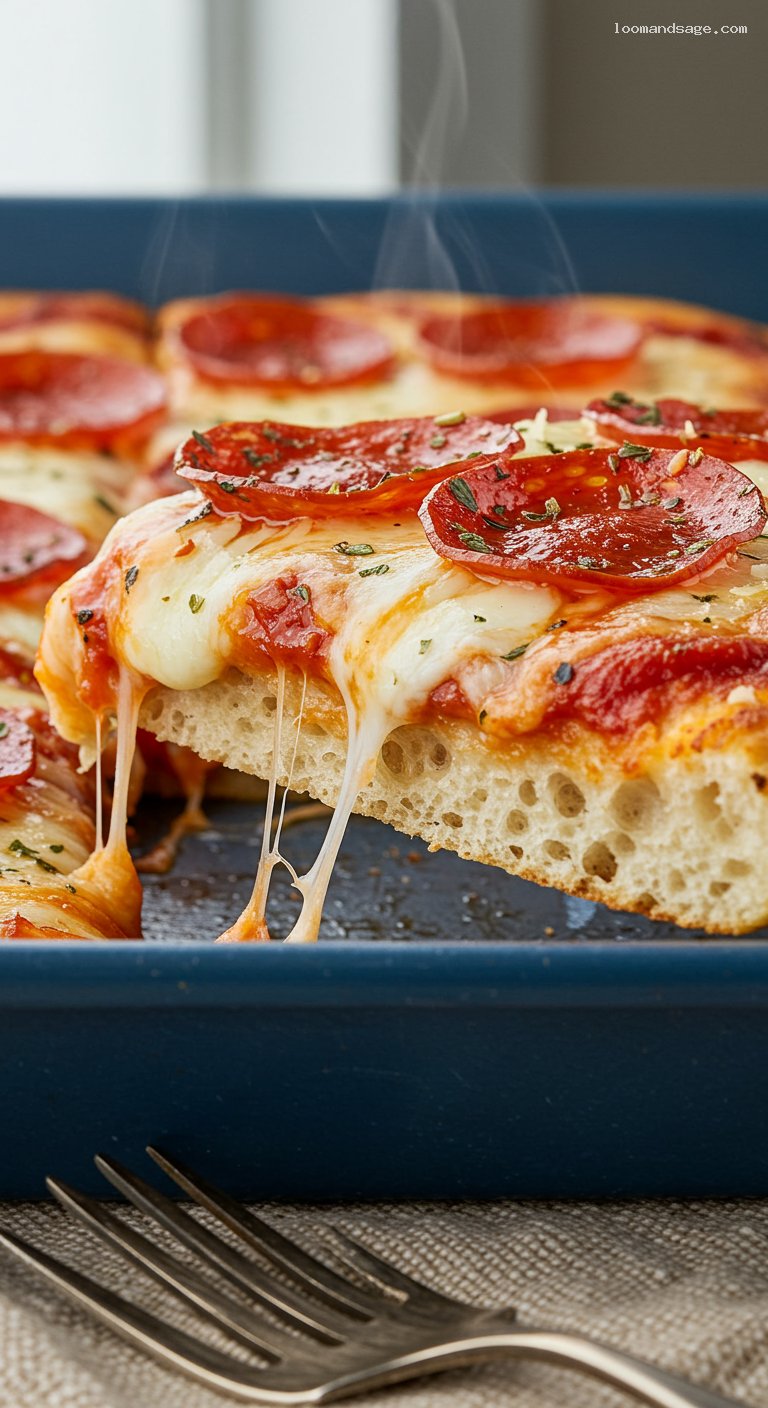 Detroit-Style 8 Corner Pepperoni Pizza (Jet’s Copycat) – Closeup