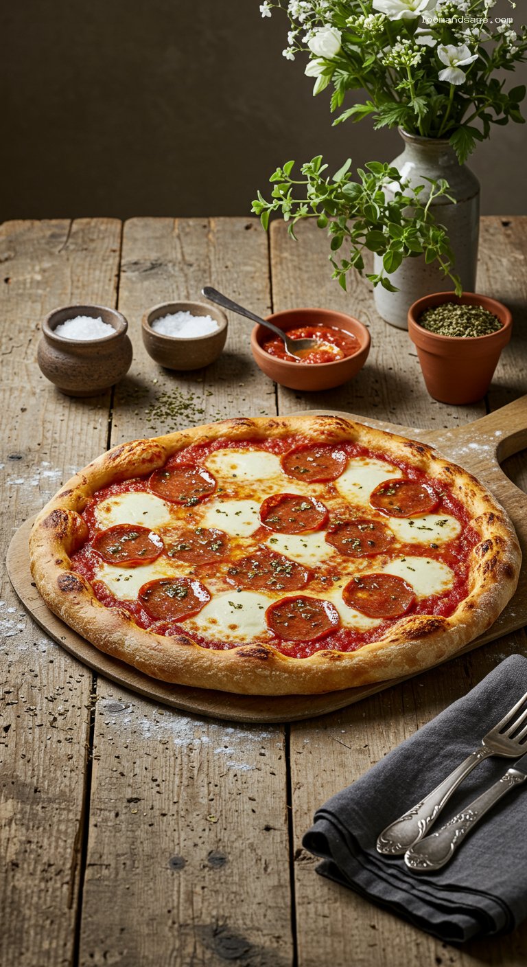 Domino’s-Style Hand-Tossed Pepperoni Pizza Recipe