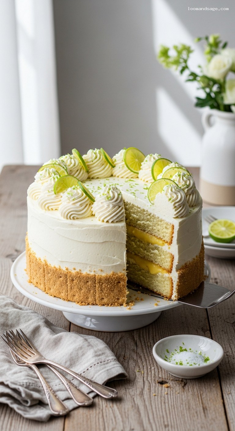 Florida Key Lime Pie-Inspired Layer Cake