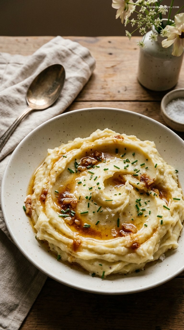 Fluffy Brown Butter Mashed Potatoes