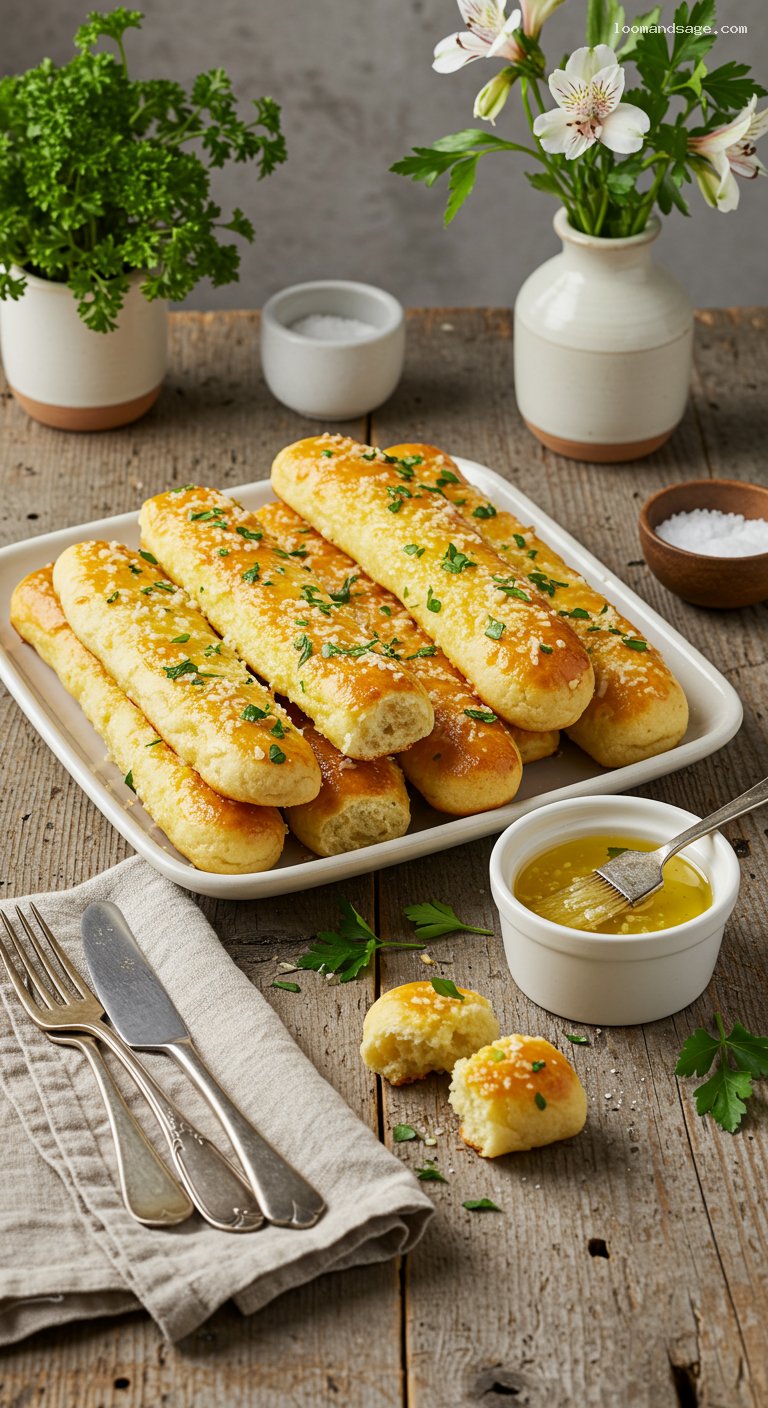 Garlic Parmesan Breadsticks (Papa John’s Copycat)