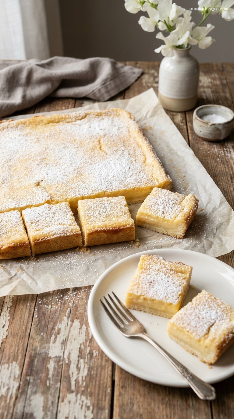 Gooey Amish Butter Bars with Shortbread Crust