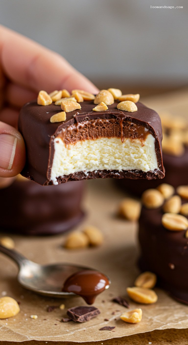 Homemade Dairy Queen Buster Bars – Closeup