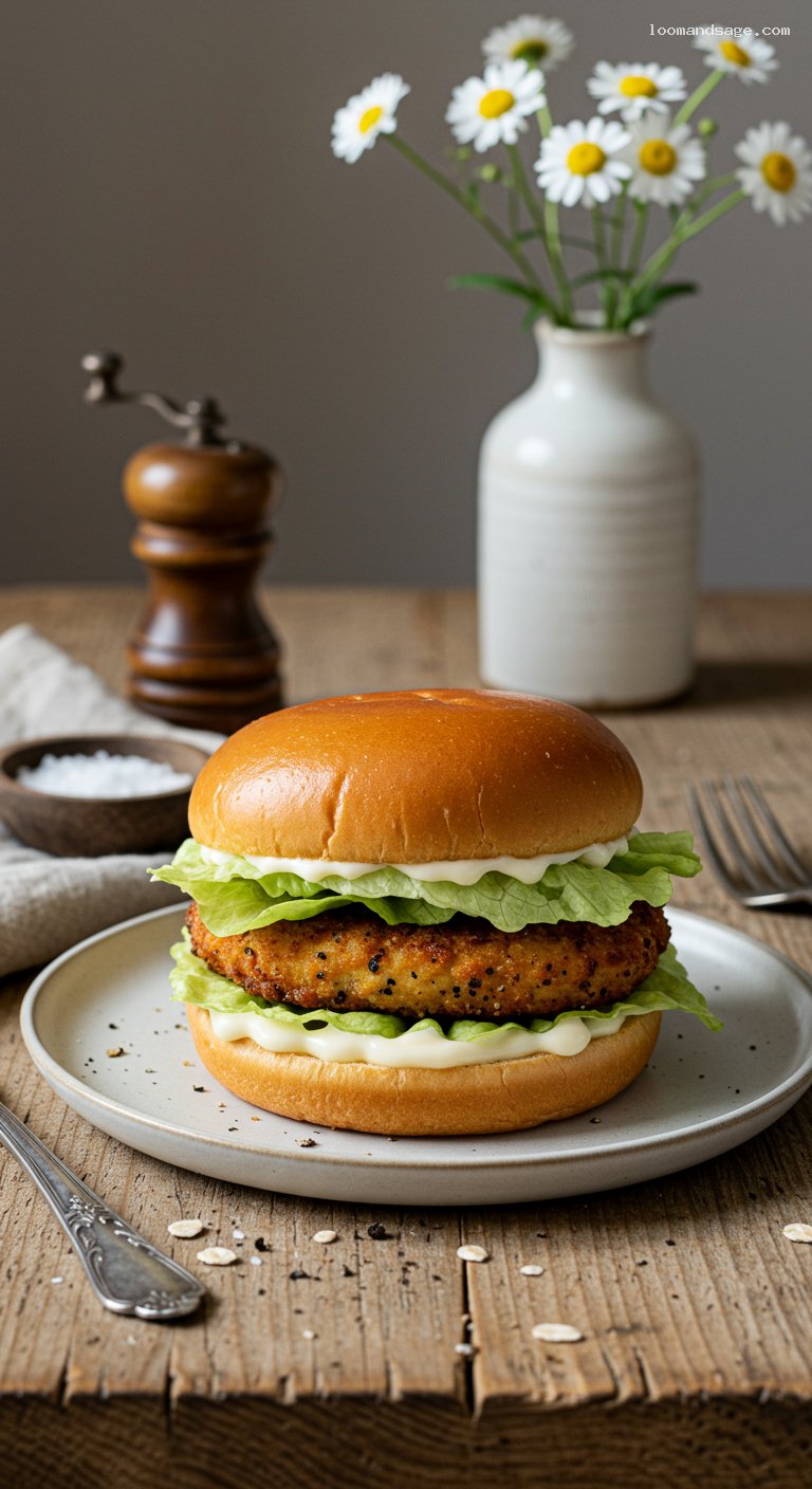 Homemade McChicken Copycat with Crispy Peppery Patty