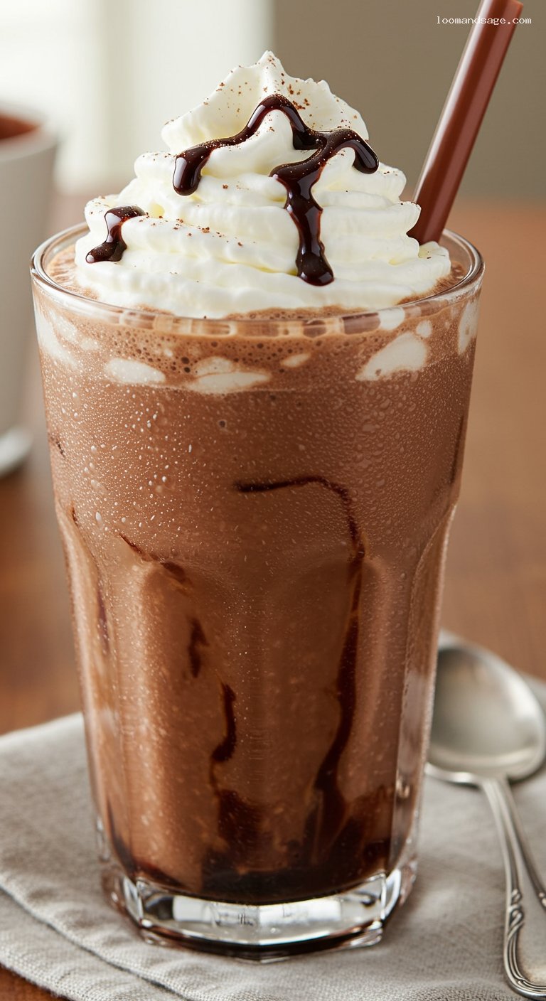 Homemade Starbucks Mocha Frappuccino (Copycat) – Closeup