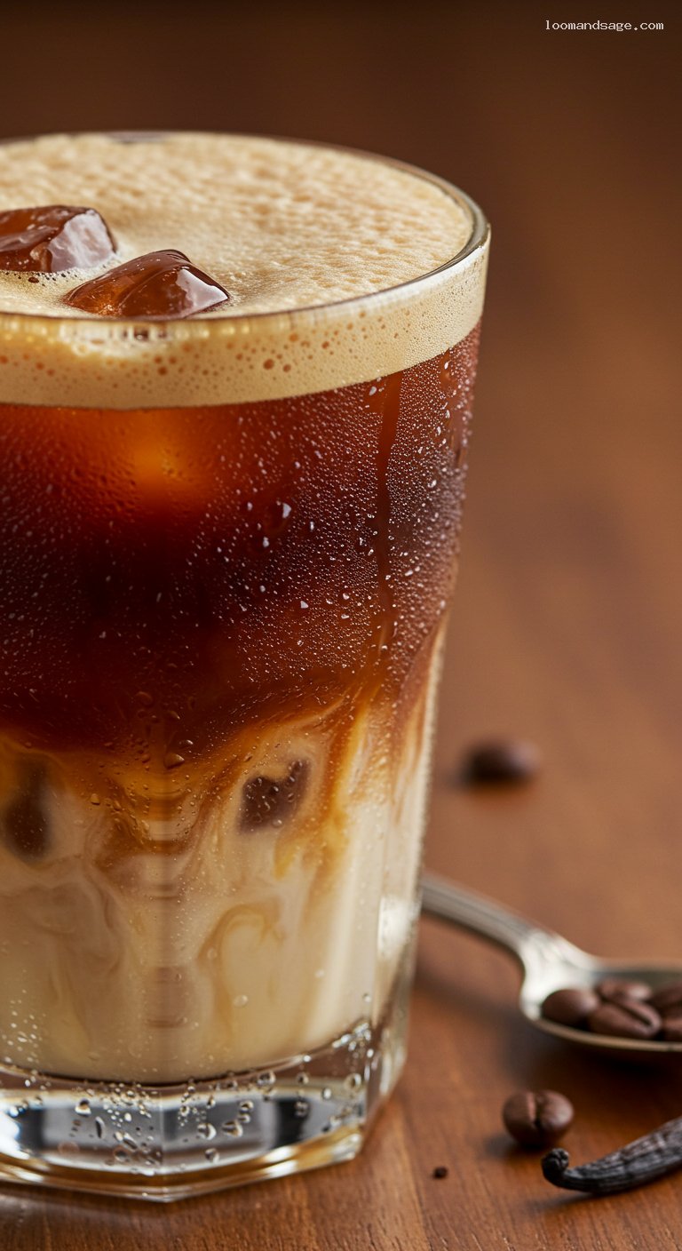 Homemade Starbucks-Style Nitro Cold Brew with Vanilla – Closeup