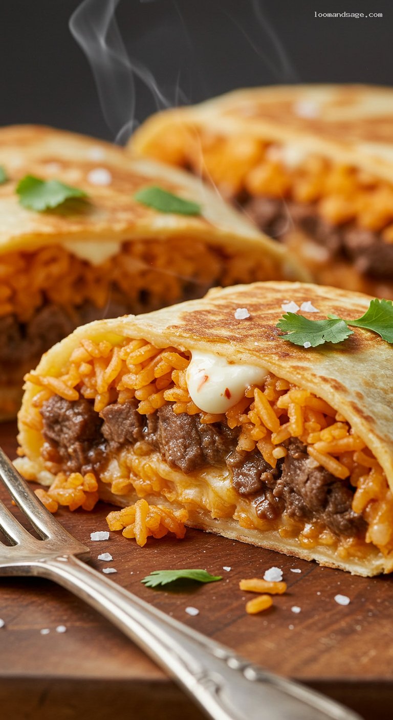 Homemade Taco Bell-Style Quesarito Recipe – Closeup