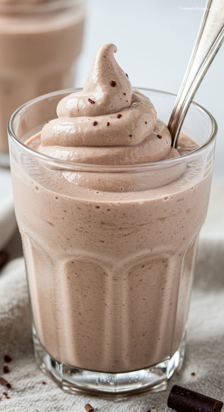 Homemade Wendy’s Frosty Copycat Milkshake – Closeup