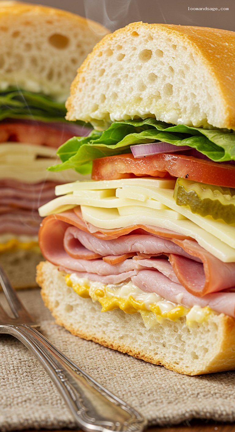 Hook & Ladder Copycat: Steamed Turkey and Ham Sub – Closeup