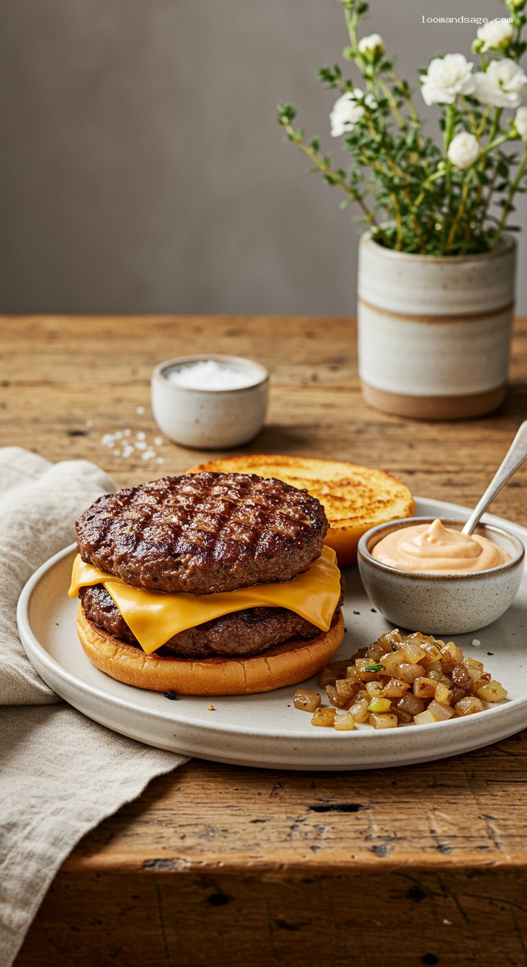 In-N-Out Flying Dutchman Copycat with Grilled Onions