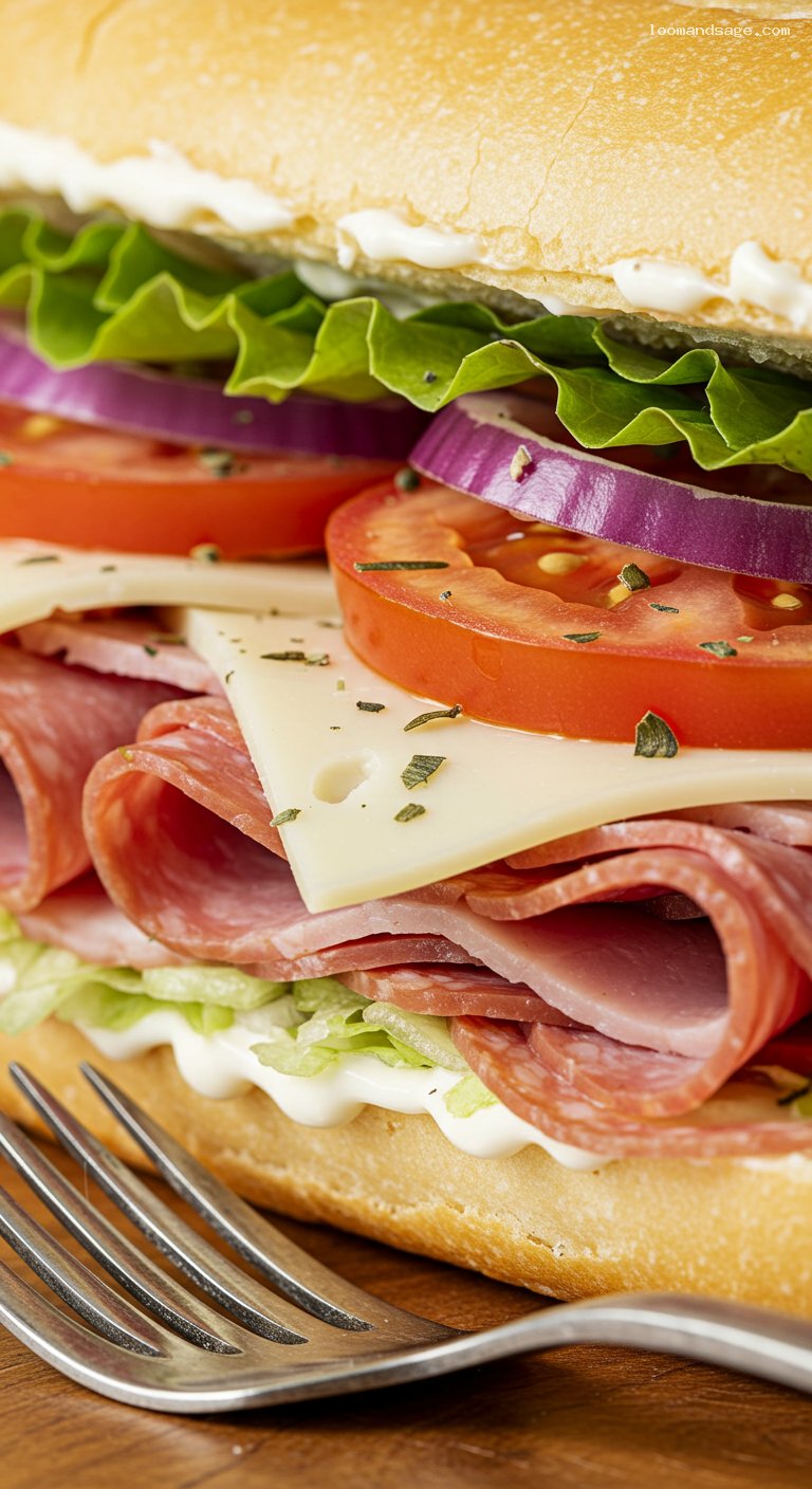 Italian Night Club Sandwich (Jimmy John’s Copycat) – Closeup