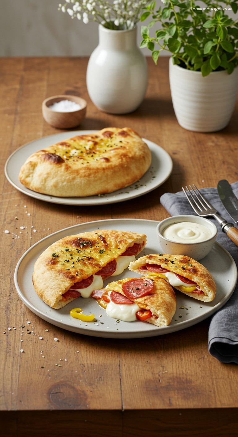 Italian Papadia Copycat with Salami, Pepperoni, and Garlic Sauce