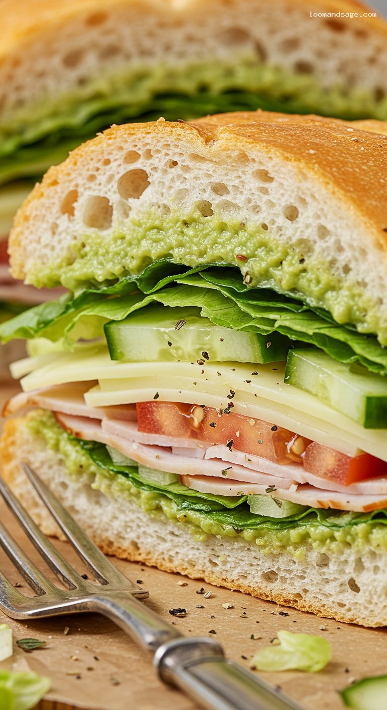 Jimmy John’s Beach Club Copycat Sandwich – Closeup