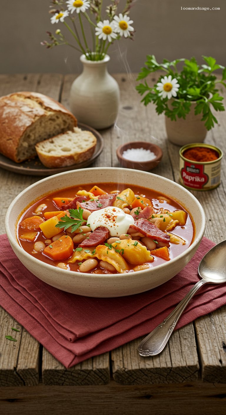 Jókai Bableves: Hearty Hungarian Bean Soup