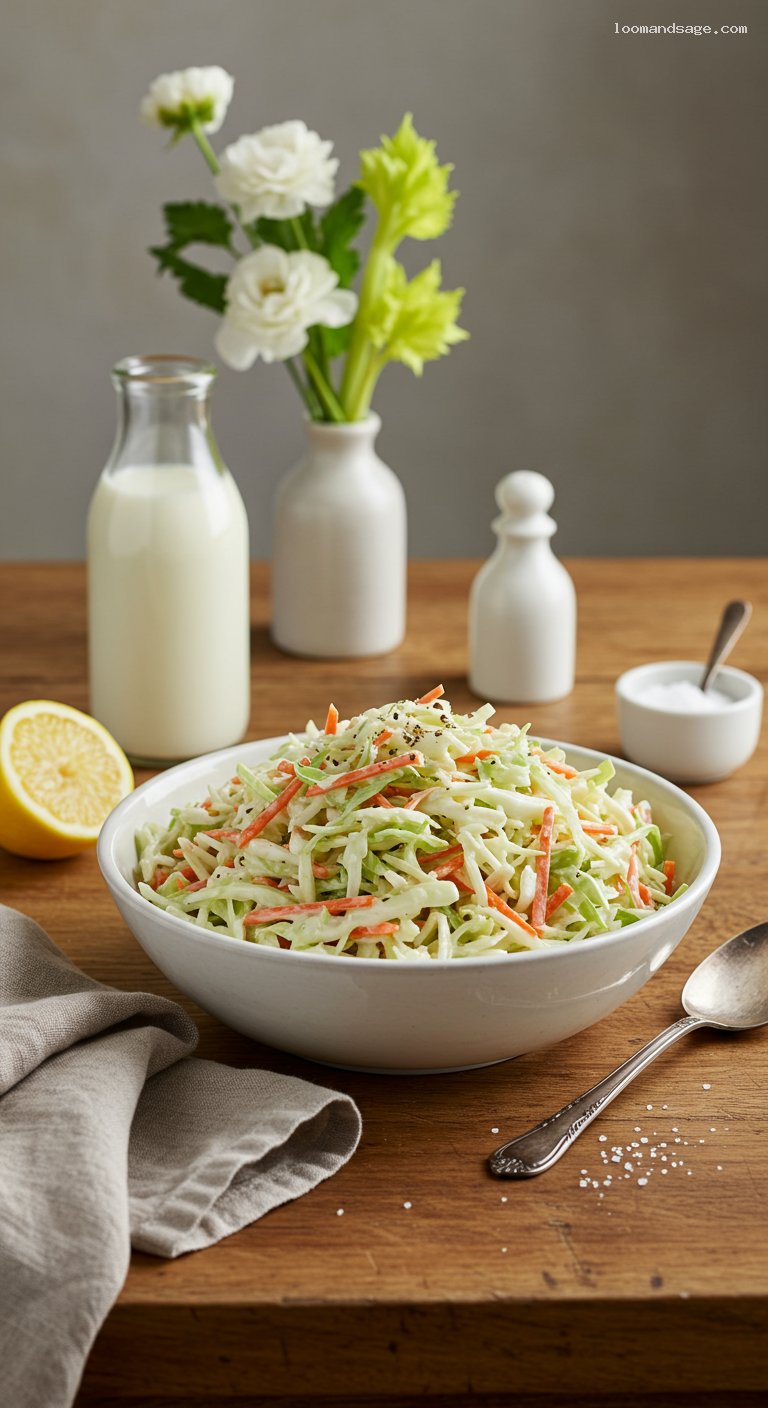 KFC-Style Coleslaw with Buttermilk Mayo Dressing