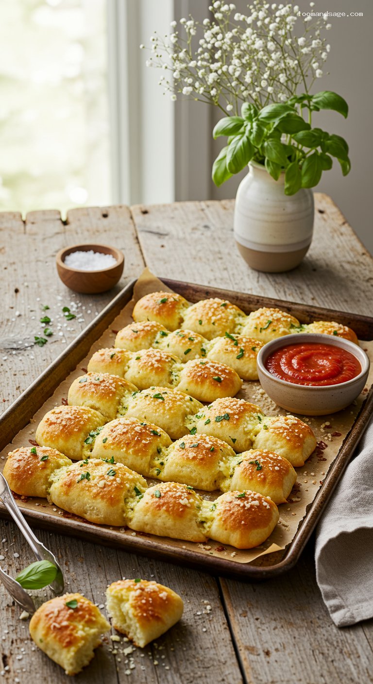 Little Caesars Crazy Bread Copycat with Marinara Dip