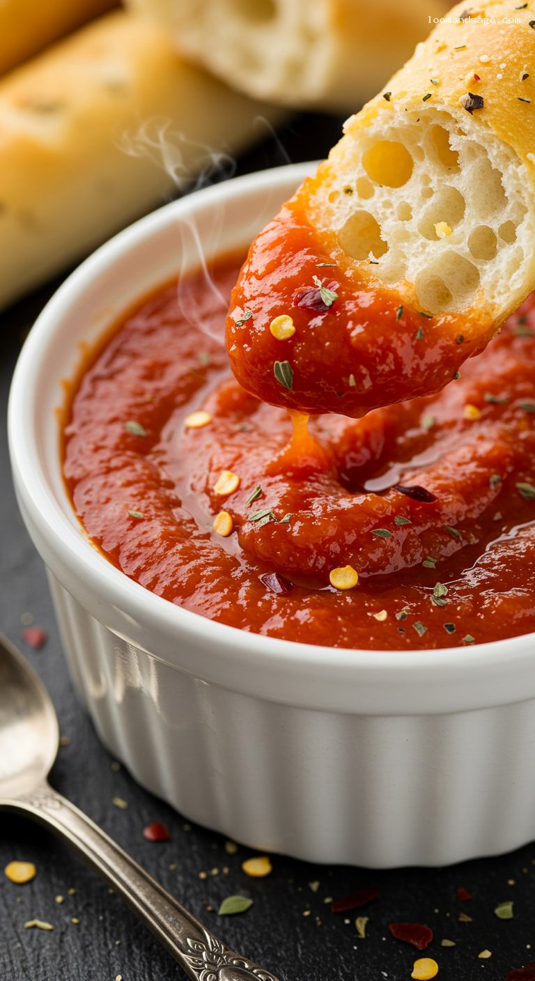 Little Caesars Crazy Sauce Copycat Marinara – Closeup