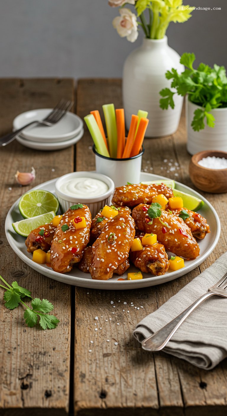 Mango Habanero Wings (Buffalo Wild Wings Copycat)