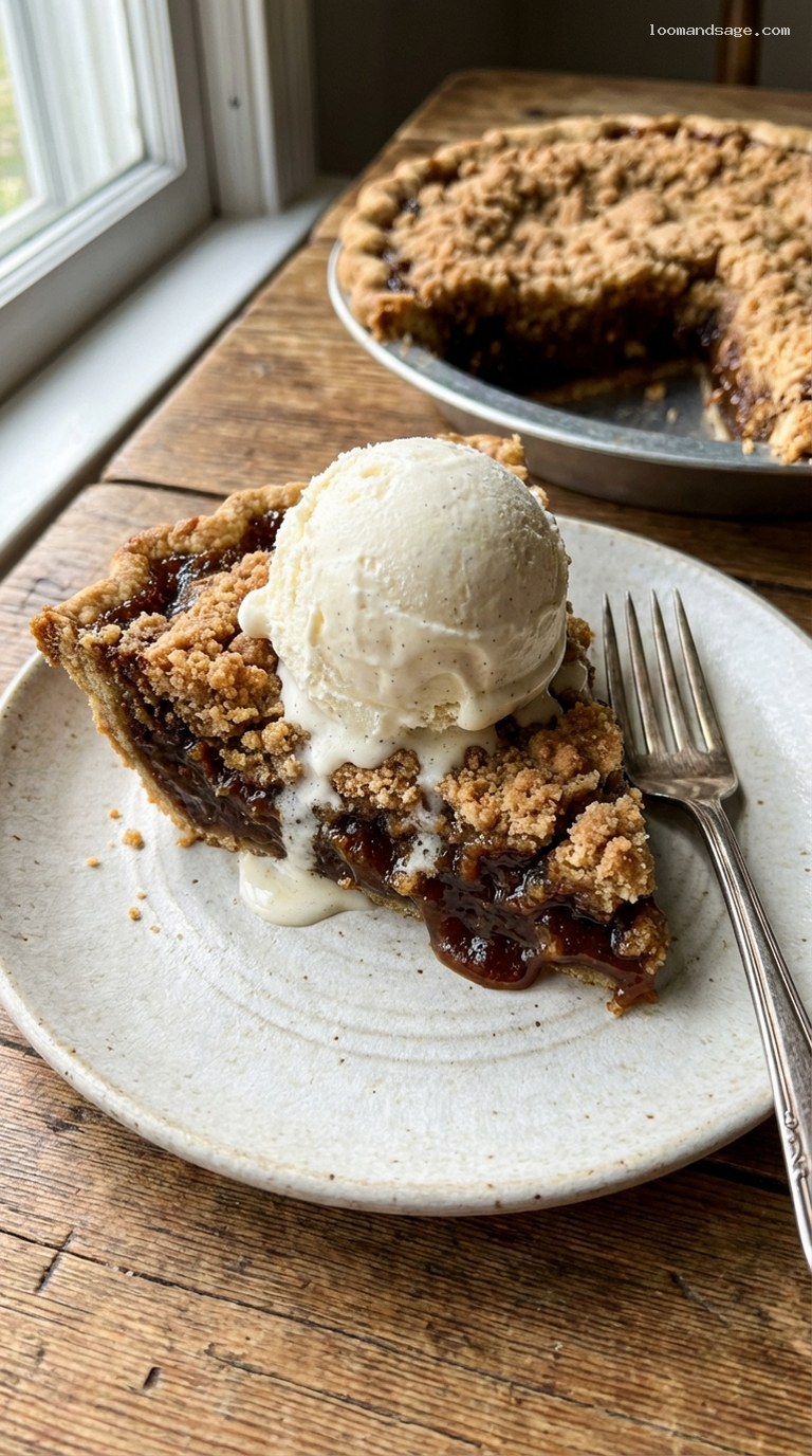 Old-Fashioned Molasses Shoofly Pie With Buttery Crumb Streusel