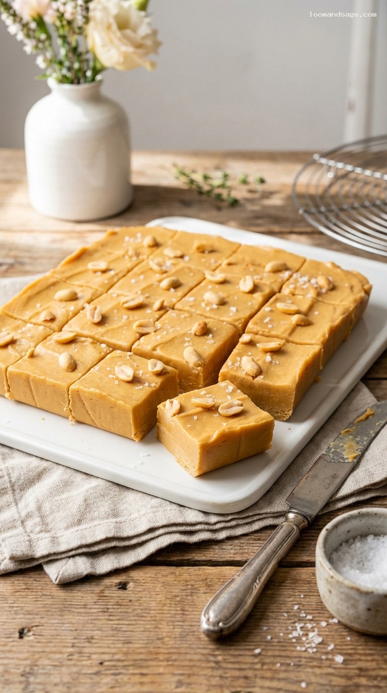 Old-Fashioned Peanut Butter Fudge Squares