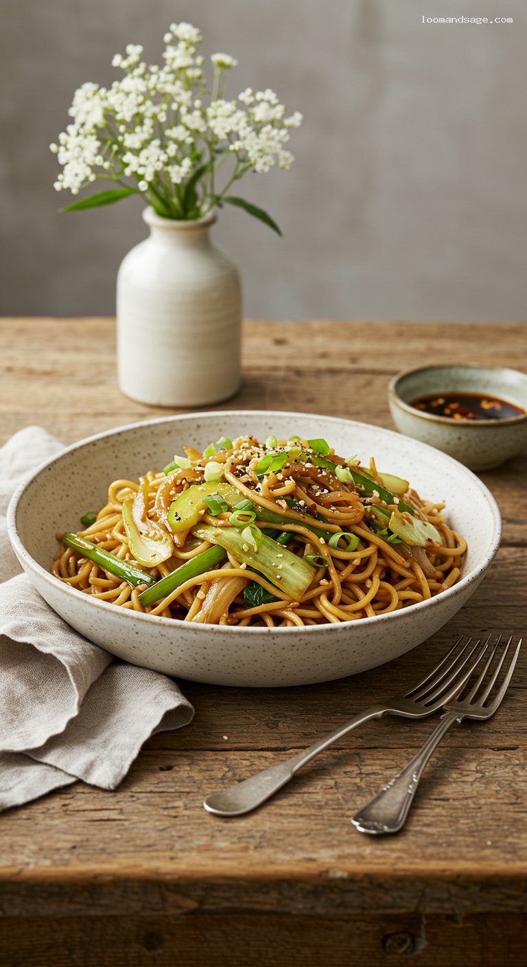 Panda Express Chow Mein Copycat with Veggies and Savory Glaze