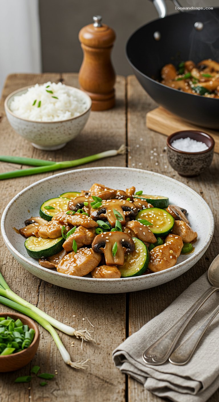 Panda Express Mushroom Chicken Copycat Stir-Fry