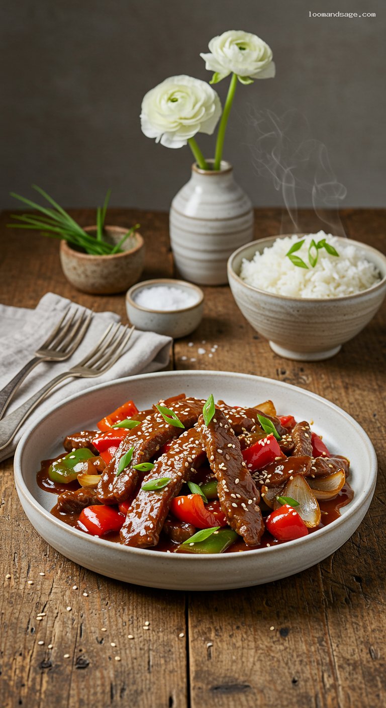Panda Express-Style Beijing Beef with Peppers and Onions