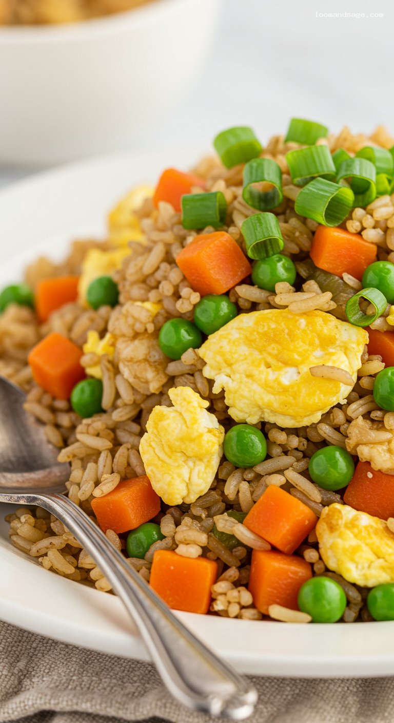 Panda Express-Style Fried Rice with Day-Old Jasmine – Closeup