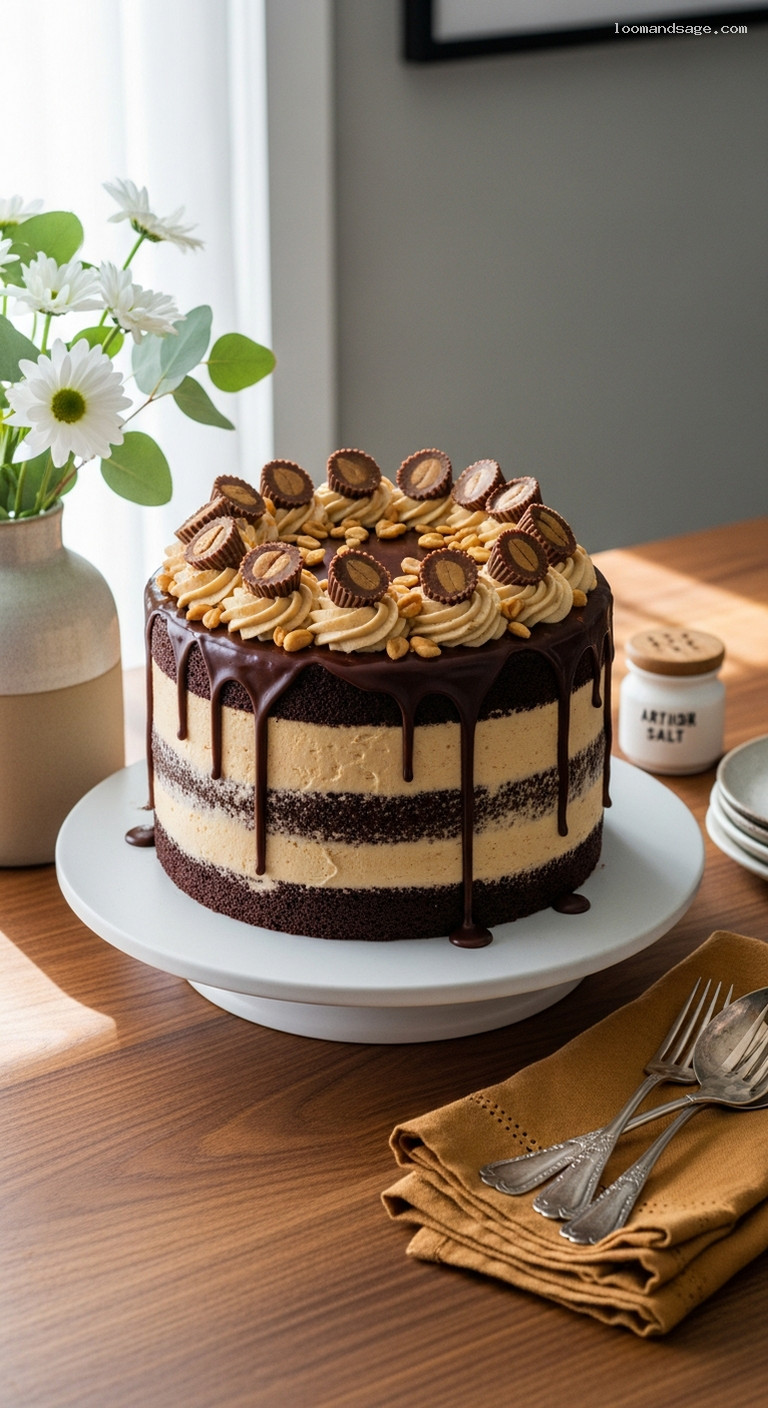 Peanut Butter Chocolate Cake