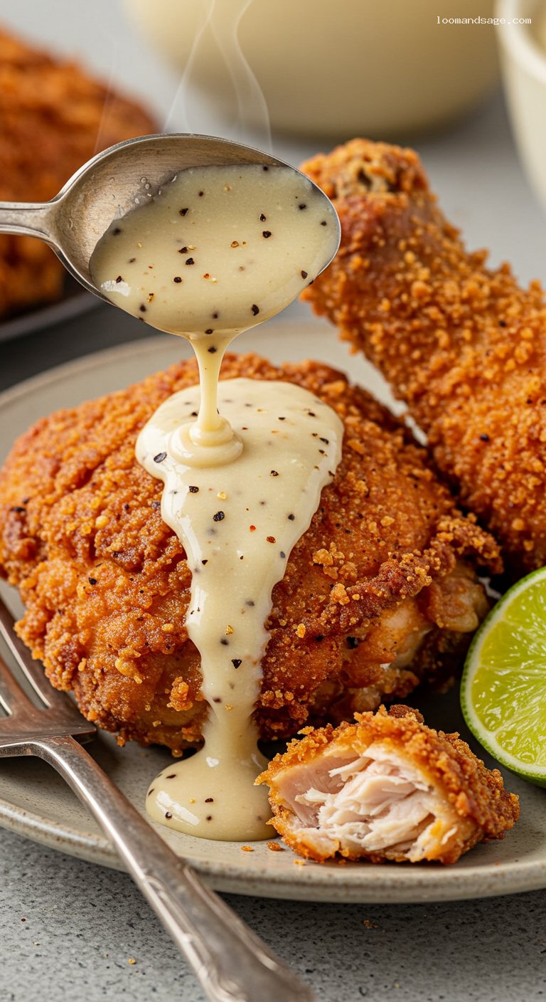 Pollo Campero-Style Fried Chicken with Citrus-Garlic Marinade – Closeup