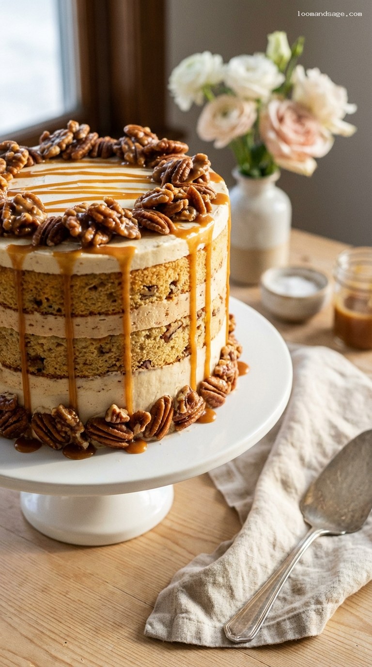 Pralines and Cream Butter Pecan Cake