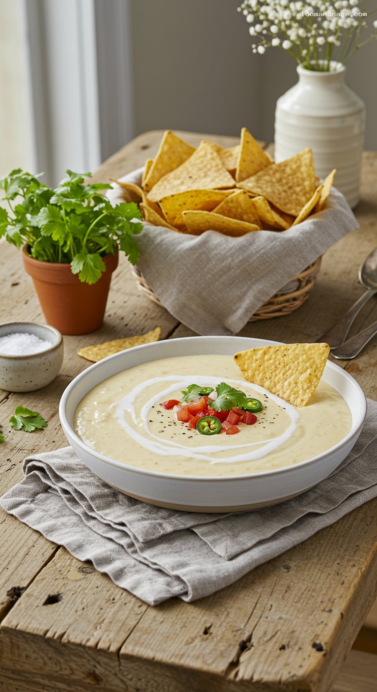 Qdoba-Style Three-Cheese Queso Dip