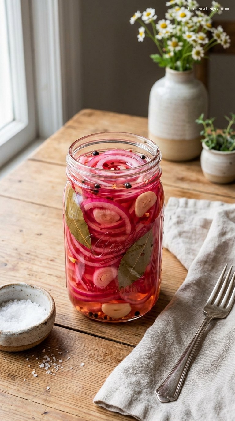 Quick Pickled Red Onions for Tacos and Salads