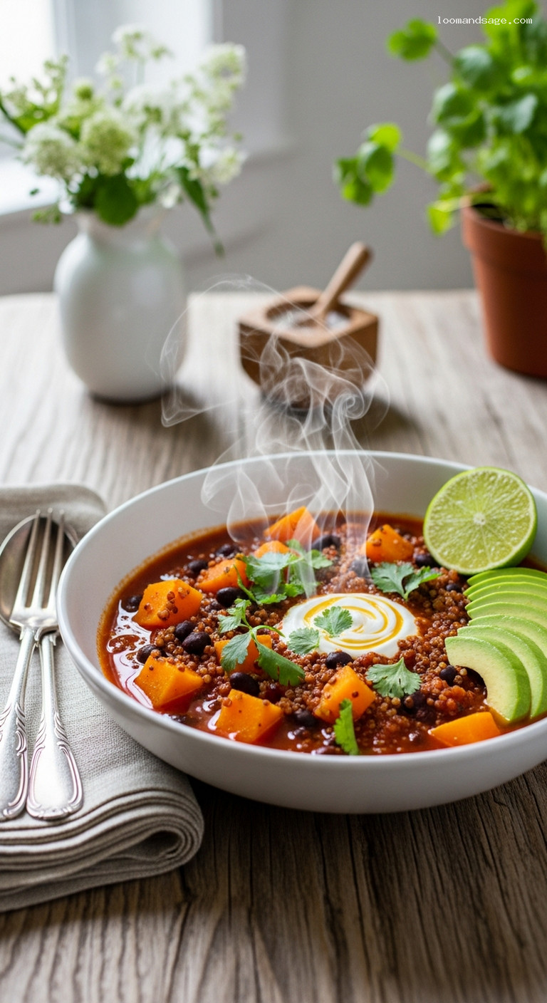 Quinoa Chili With Squash