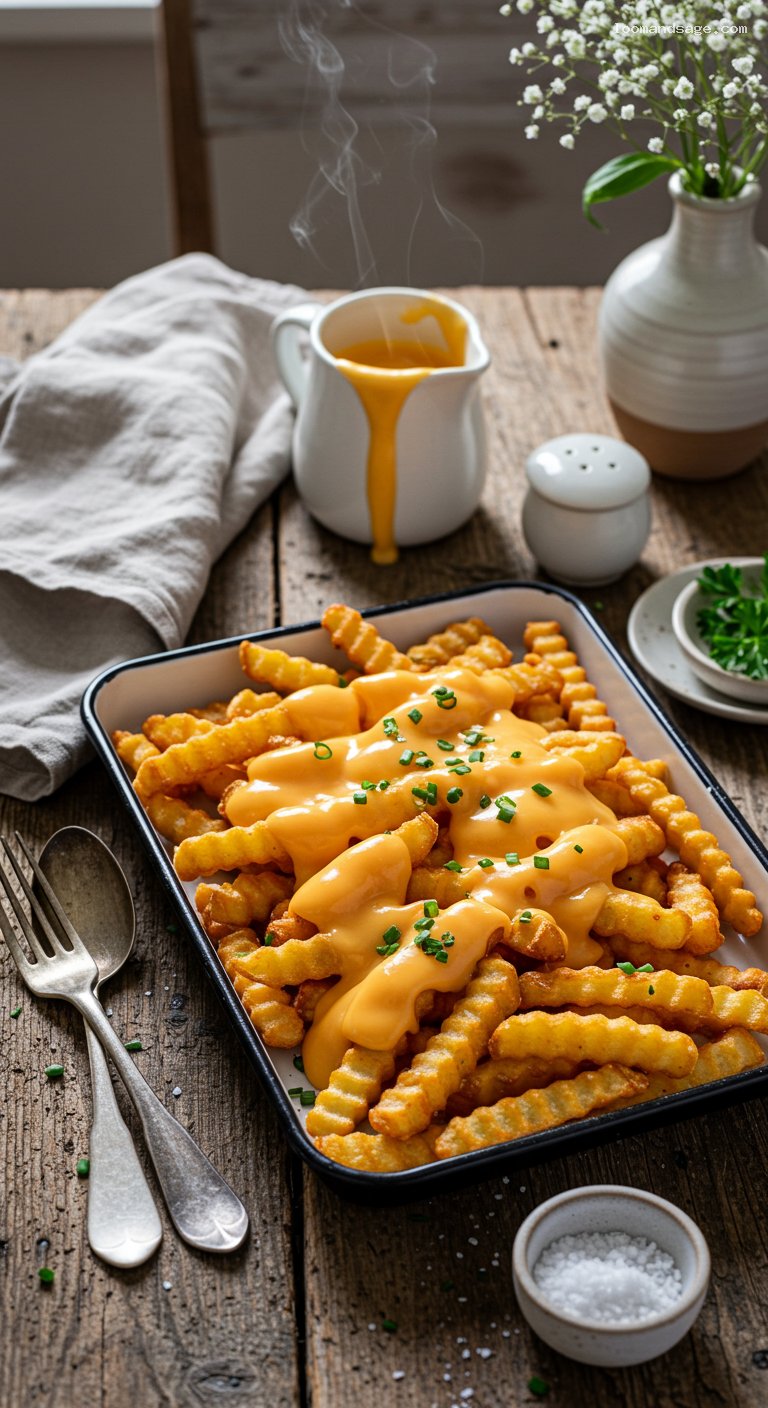 Shake Shack-Style Cheese Fries with Tangy Cheese Sauce
