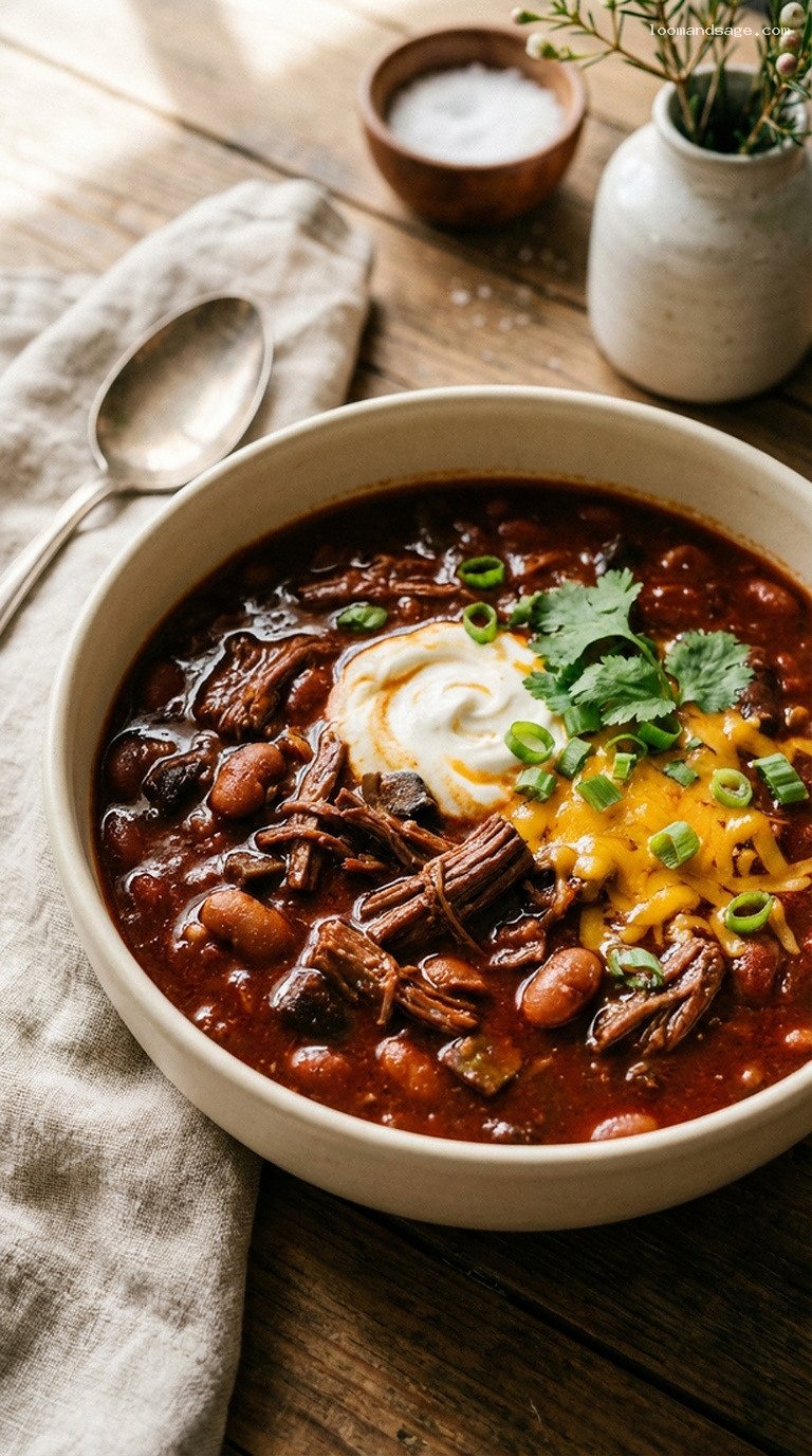 Short Rib and Porcini Chili