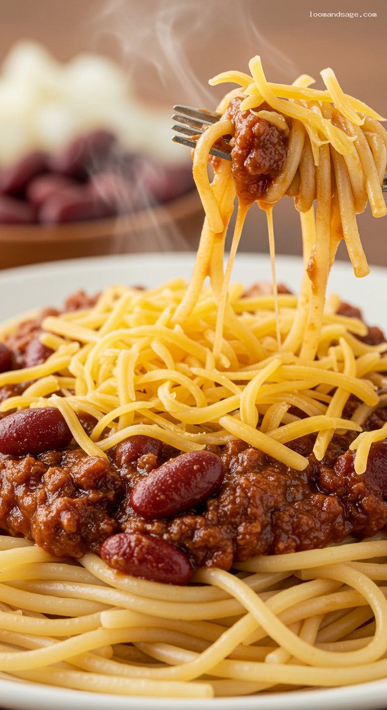 Skyline Chili 3-Way (Cincinnati-Style) Recipe – Closeup