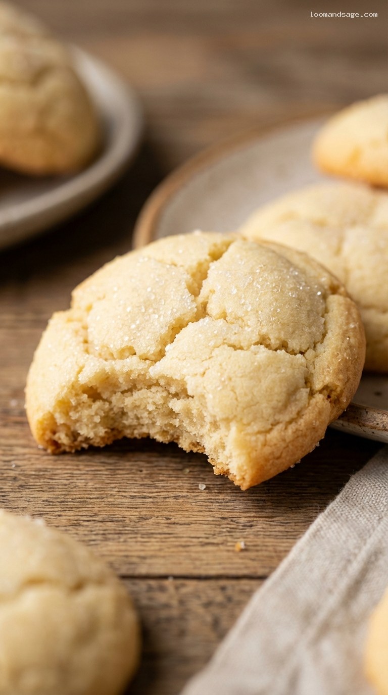 Soft Amish Sugar Cookies With Crispy Edges – Closeup