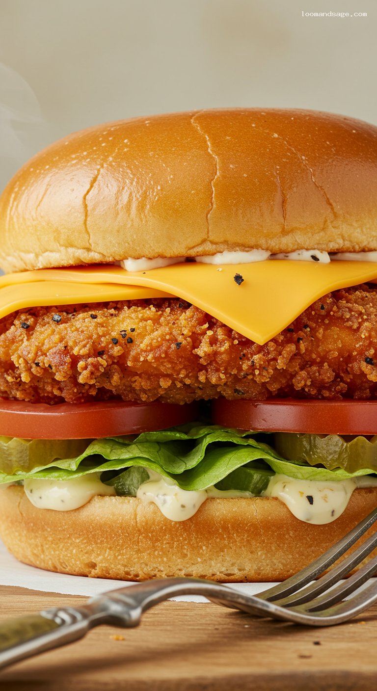 Spicy Deluxe Chicken Sandwich (Chick-fil-A Copycat) – Closeup