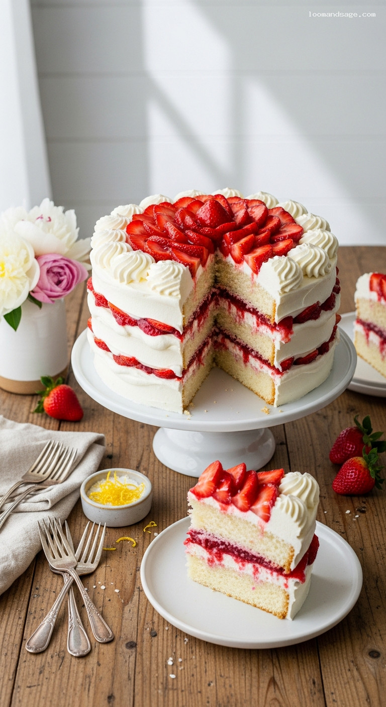 Strawberry Shortcake Layer Cake