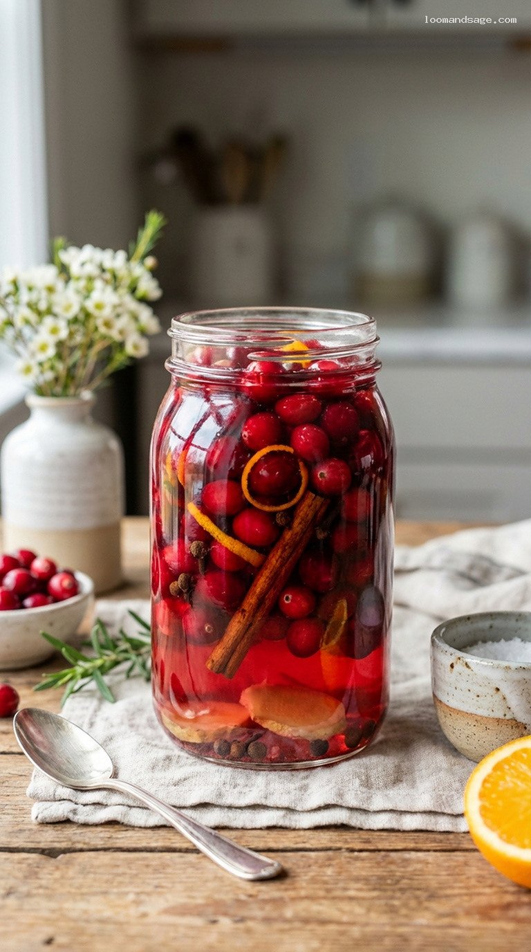 Sweet-Tart Pickled Cranberries With Orange Zest