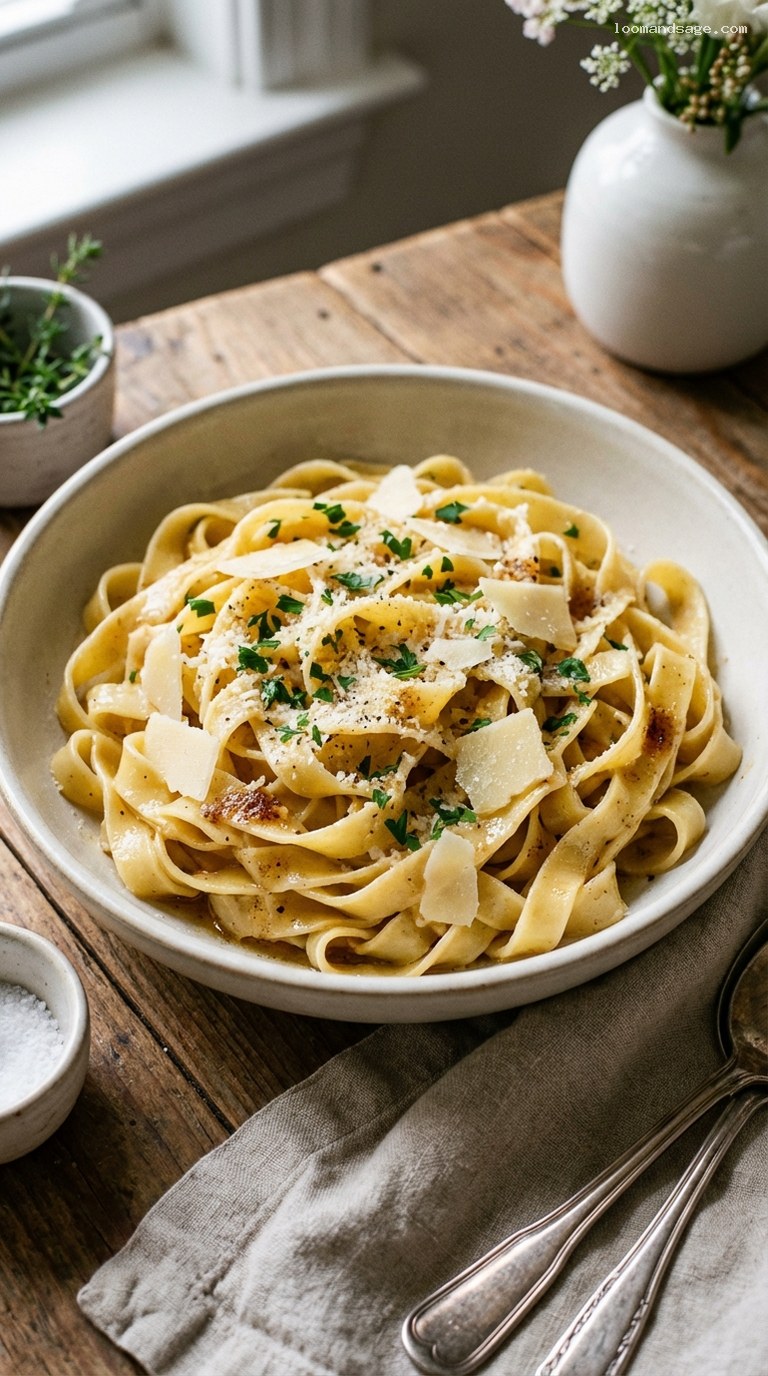 Tender Homemade Noodles with Nutty Browned Butter