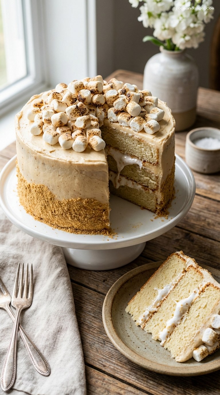 Toasted Marshmallow Cake Recipe