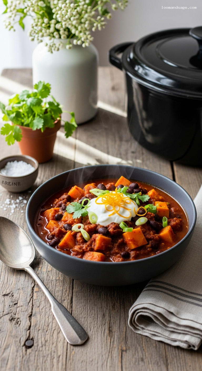 Turkey and Sweet Potato Chili with Orange Zest