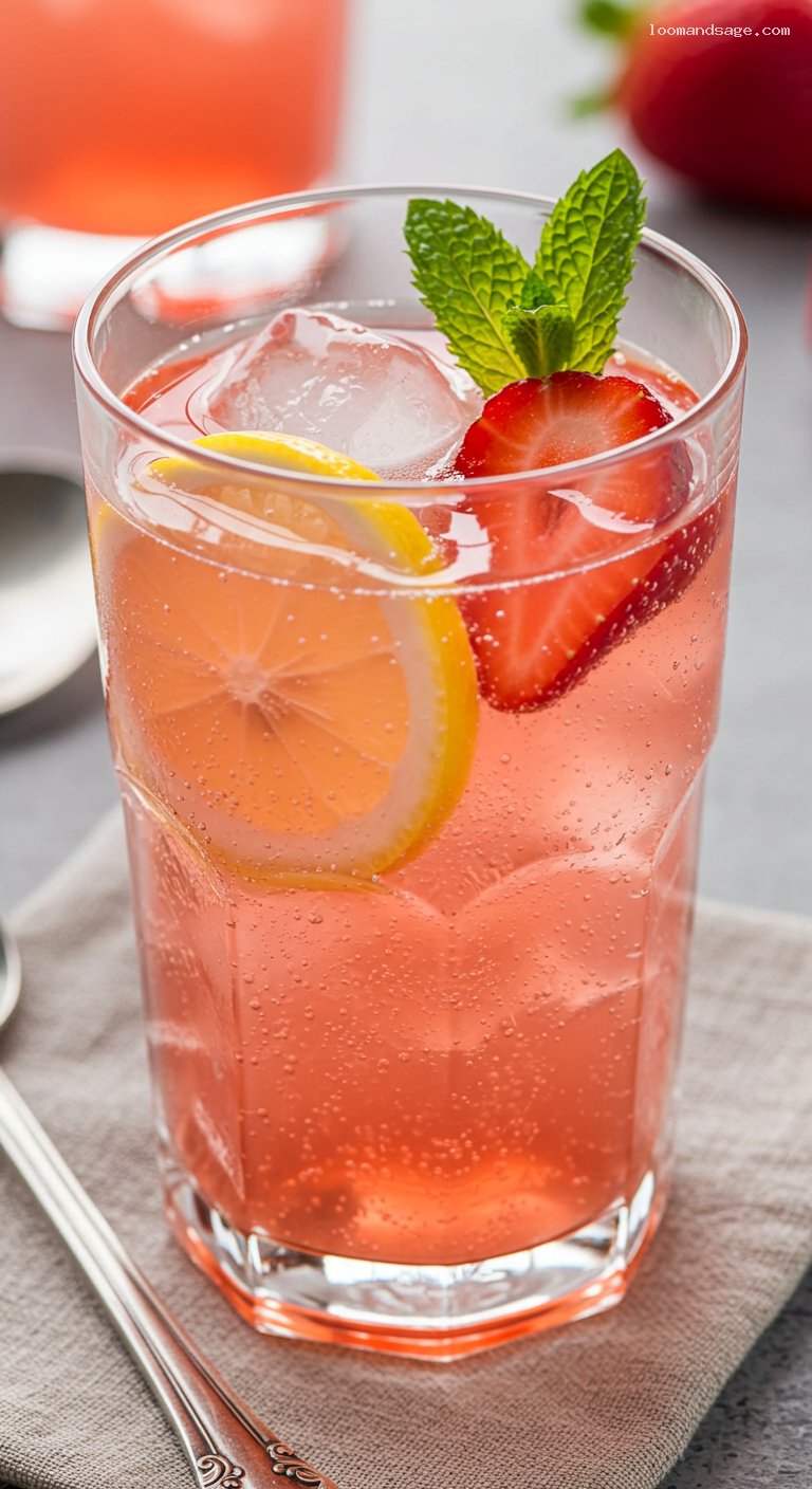 Wendy’s Strawberry Lemonade Copycat Recipe – Closeup