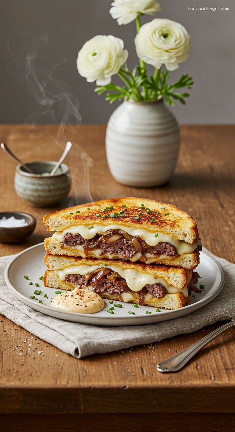 Whataburger-Style Patty Melt with Caramelized Onions