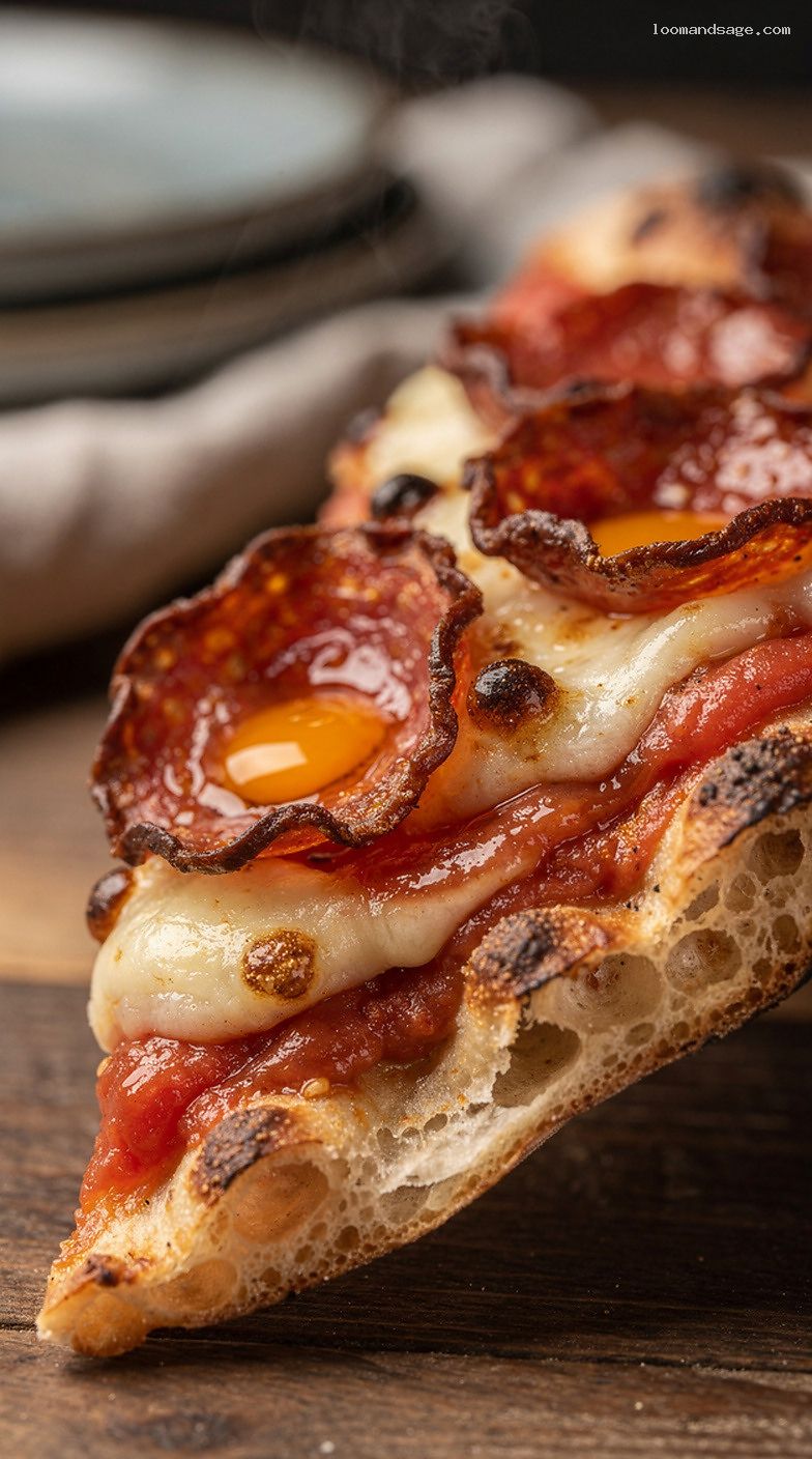 Big New Yorker-Style Pepperoni Pizza With Foldable Crust – Closeup